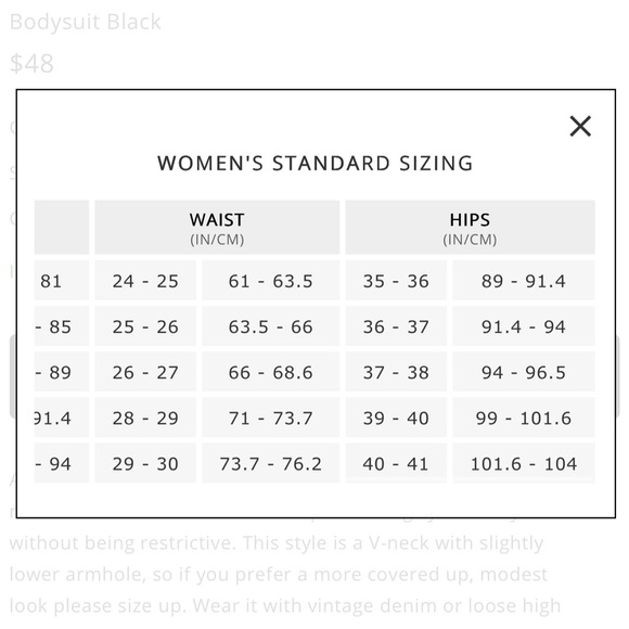 Richer Poorer Black V-Neck Bodysuit XS Madewell - Picture 10 of 10